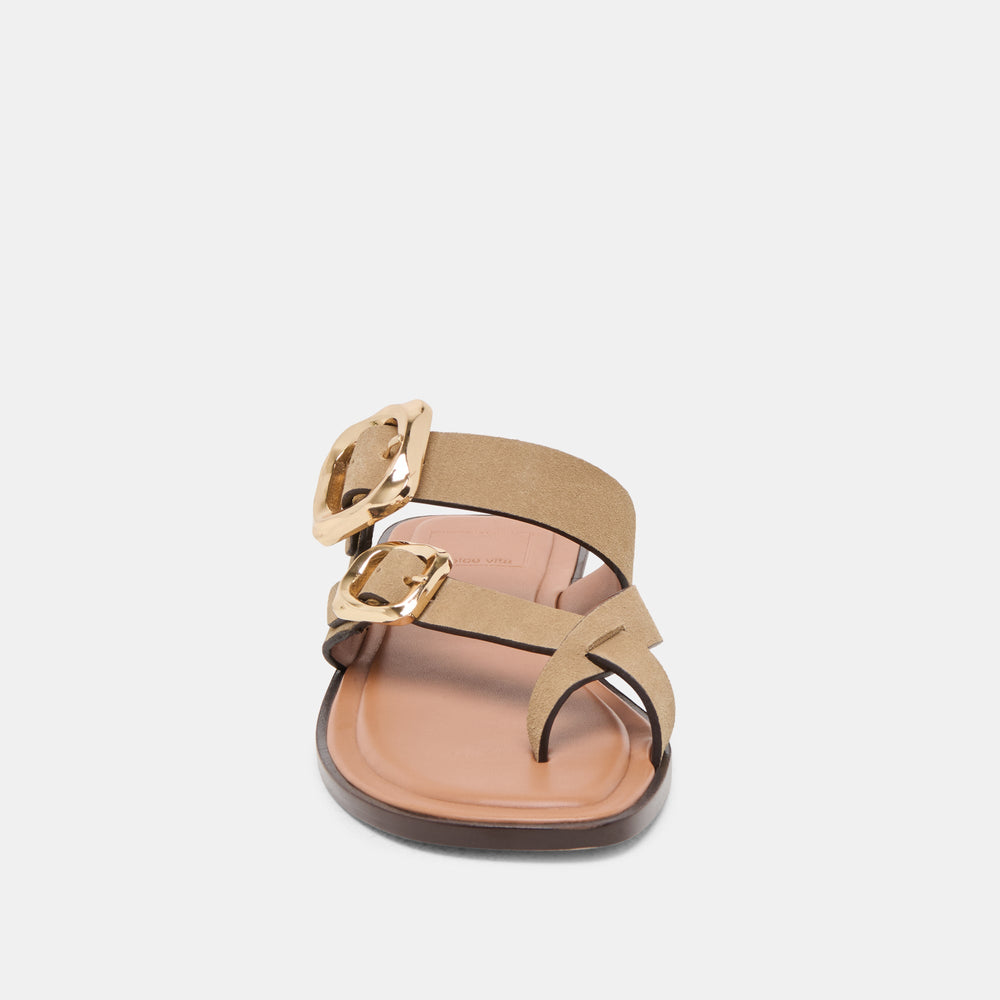Shore Taupe Suede Sandals | Women Dolce Vita