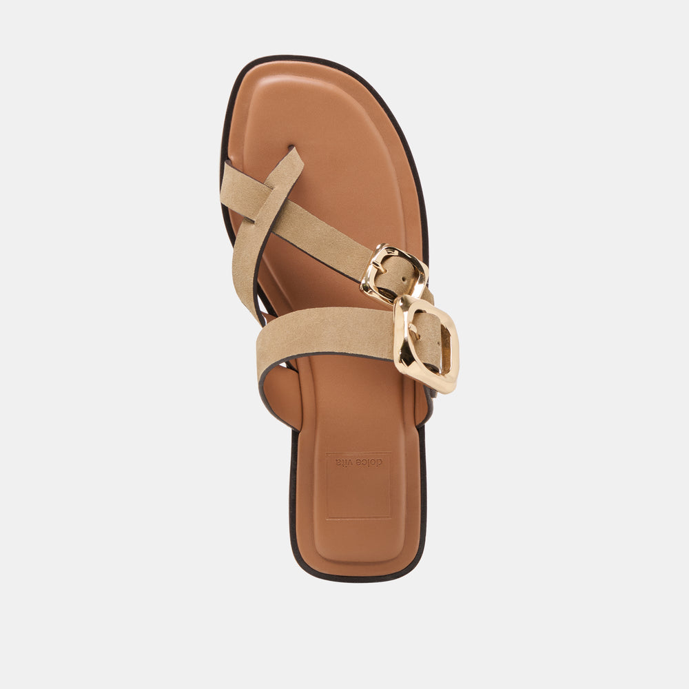 Shore Taupe Suede Sandals | Women Dolce Vita