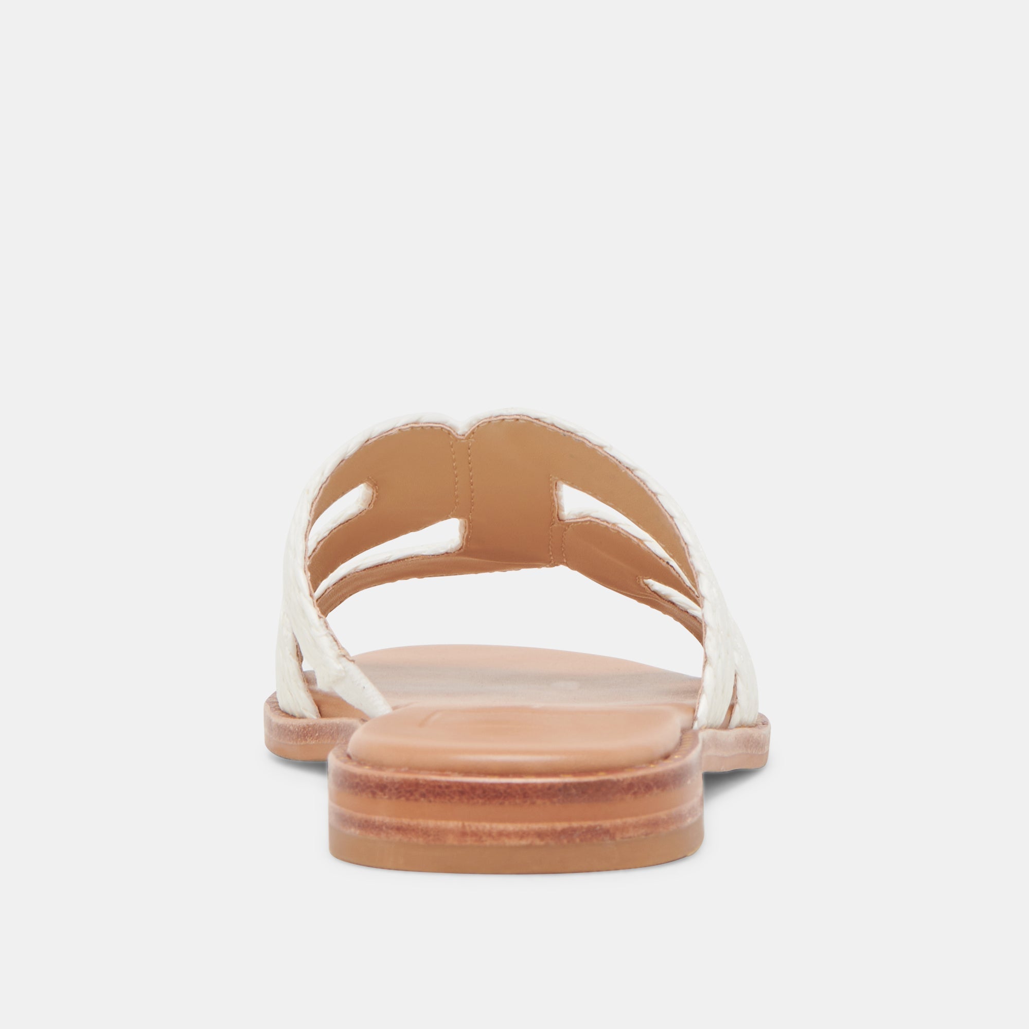 EMON WIDE SANDALS WHITE RAFFIA | Women Dolce Vita