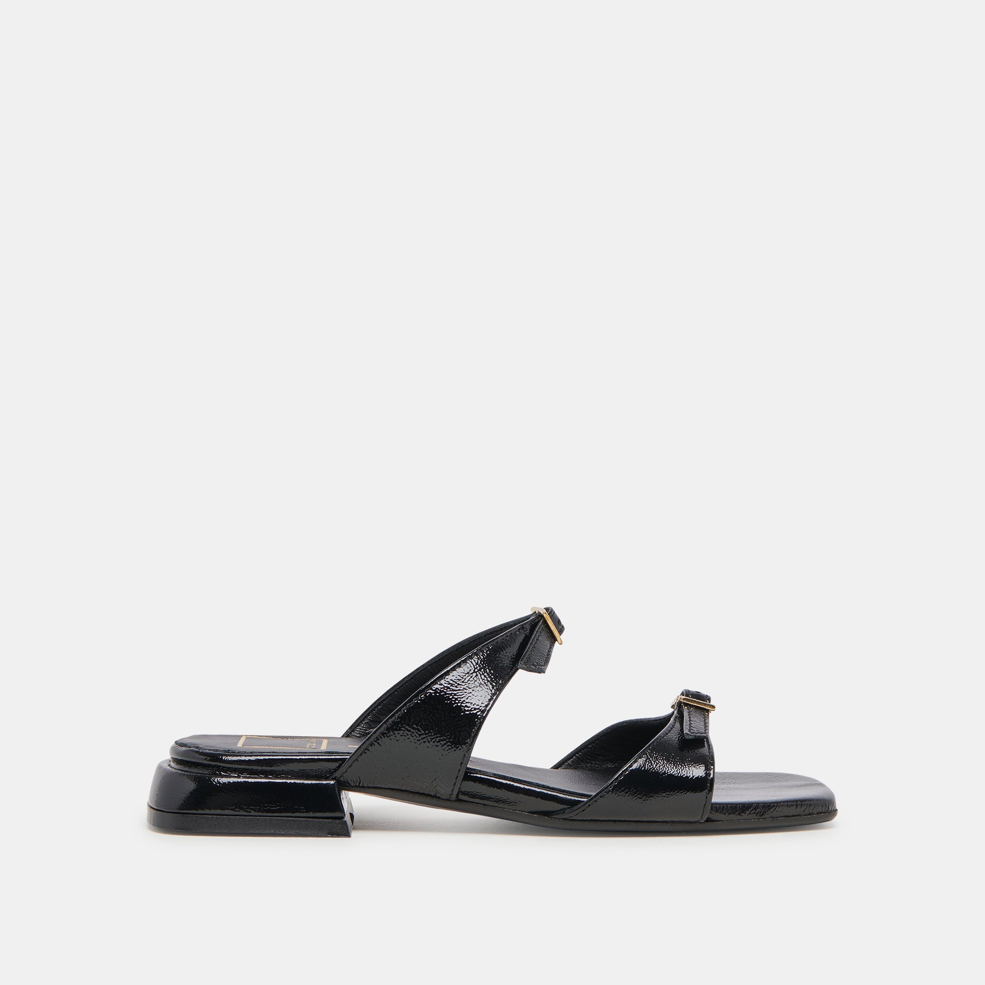 LAVERN SANDALS MIDNIGHT CRINKLE PATENT | Dolce Vita Women