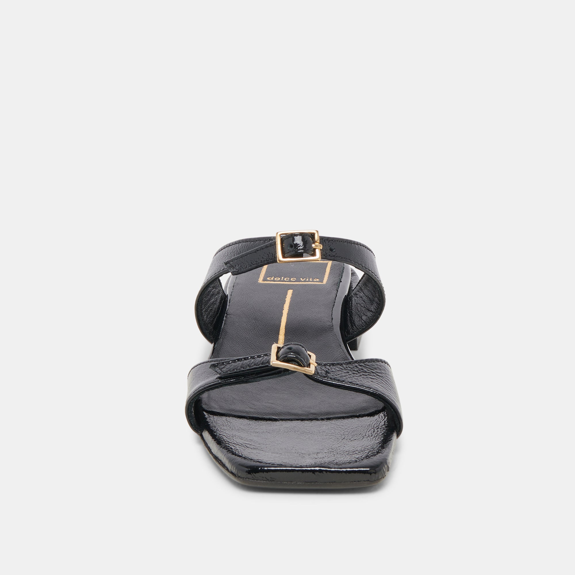 LAVERN SANDALS MIDNIGHT CRINKLE PATENT | Dolce Vita Women