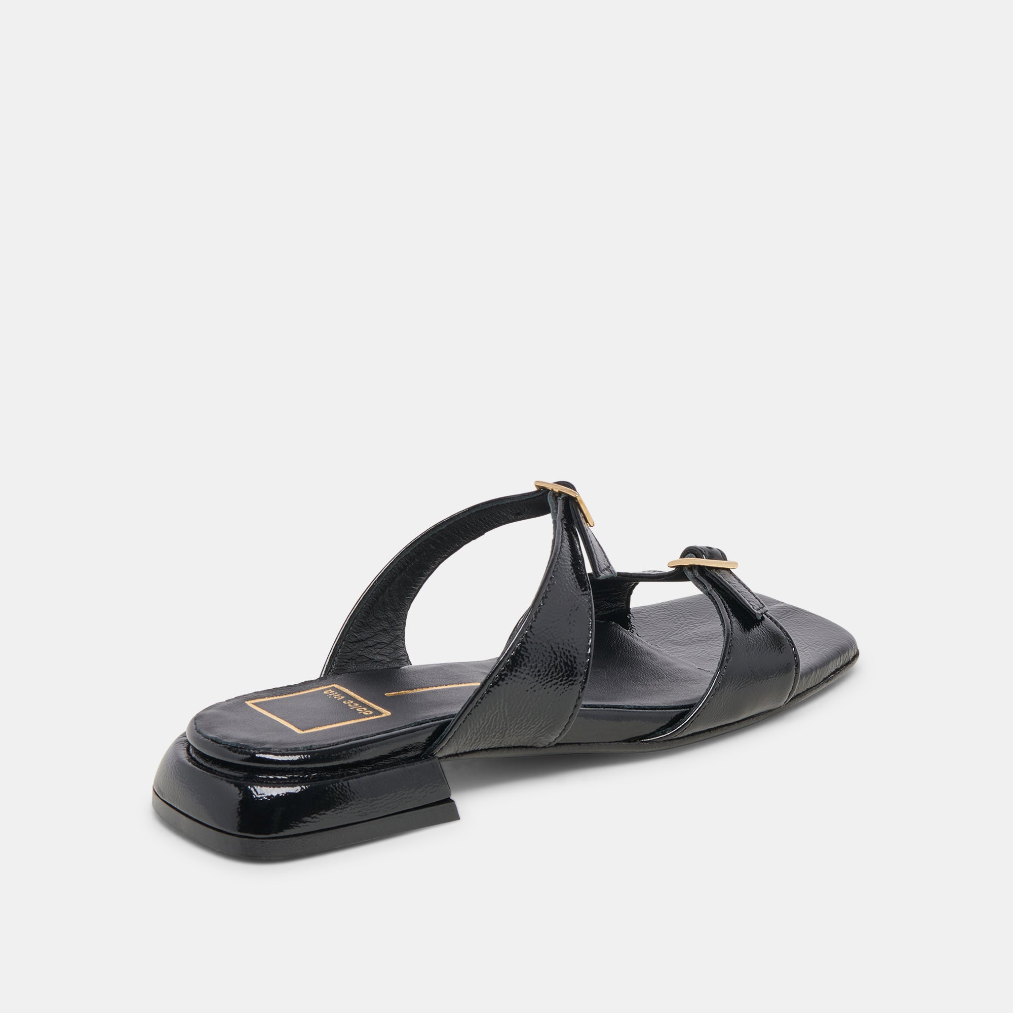 LAVERN SANDALS MIDNIGHT CRINKLE PATENT | Dolce Vita Women