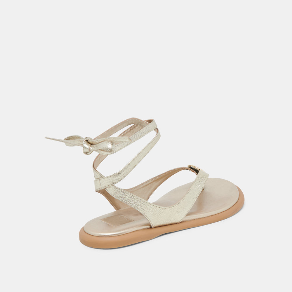 JUDY SANDALS LIGHT GOLD LEATHER | Women Dolce Vita