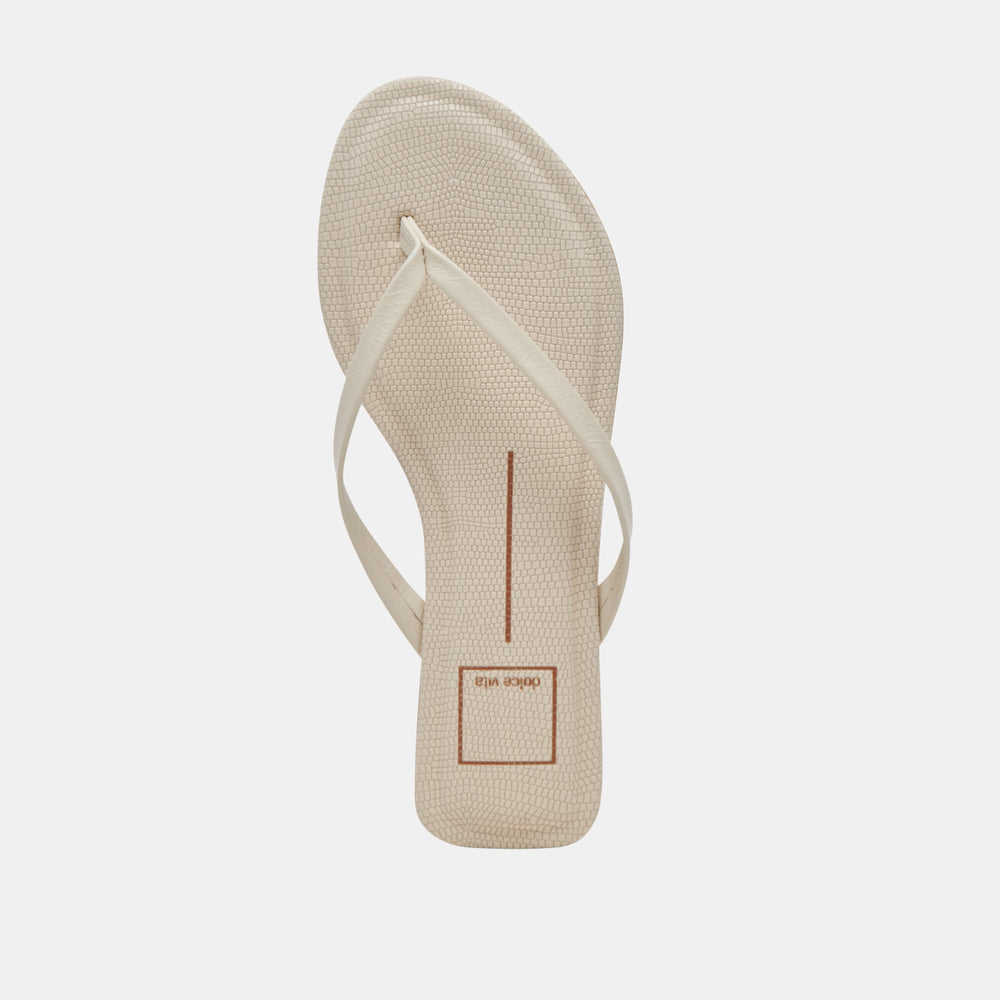 LAYNEY SANDALS IVORY LEATHER | Women Dolce Vita