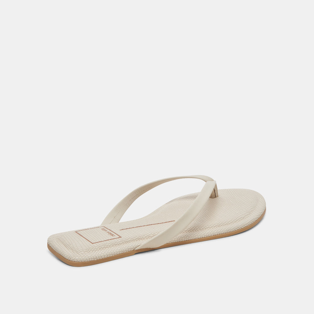 LAYNEY SANDALS IVORY LEATHER | Women Dolce Vita