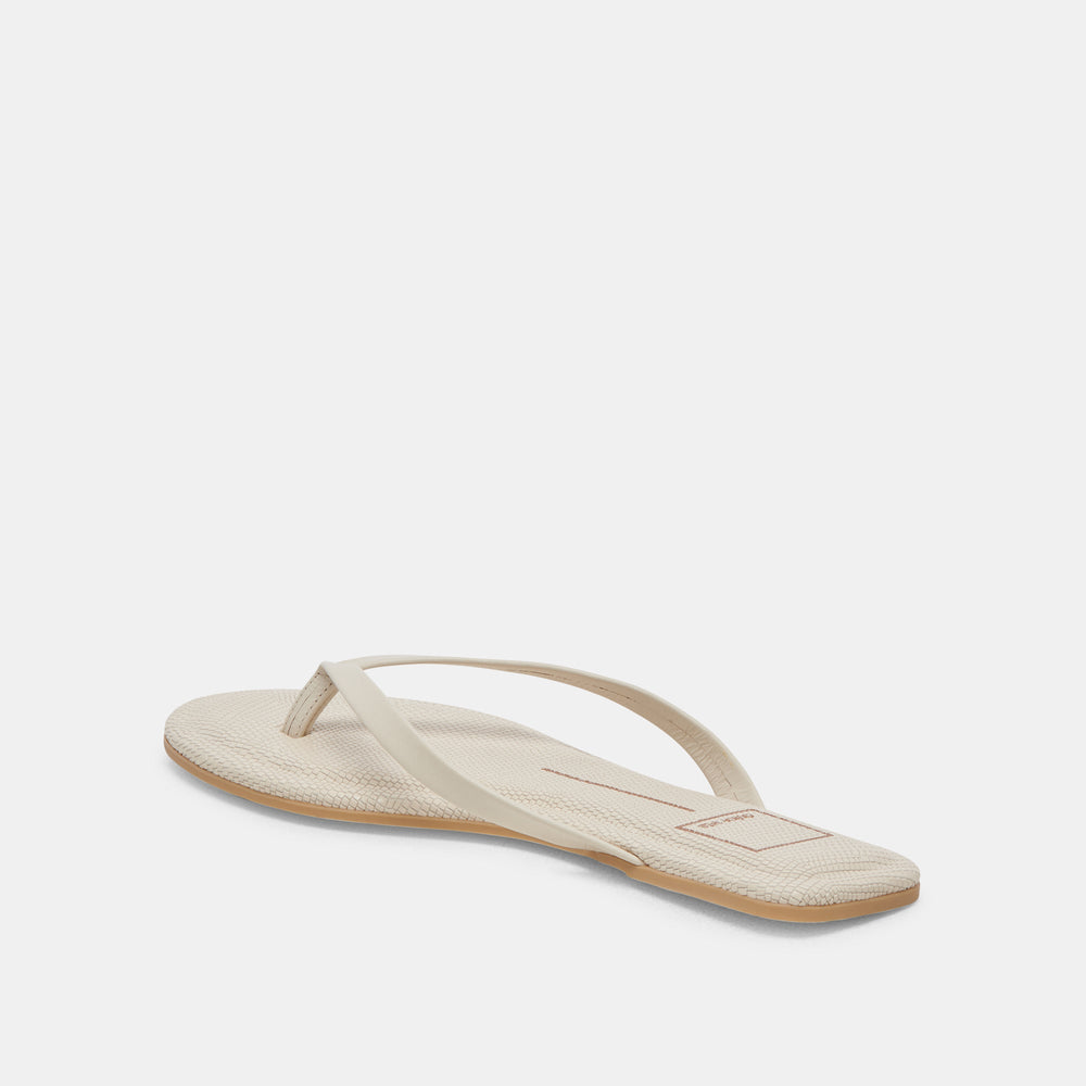 LAYNEY SANDALS IVORY LEATHER | Women Dolce Vita