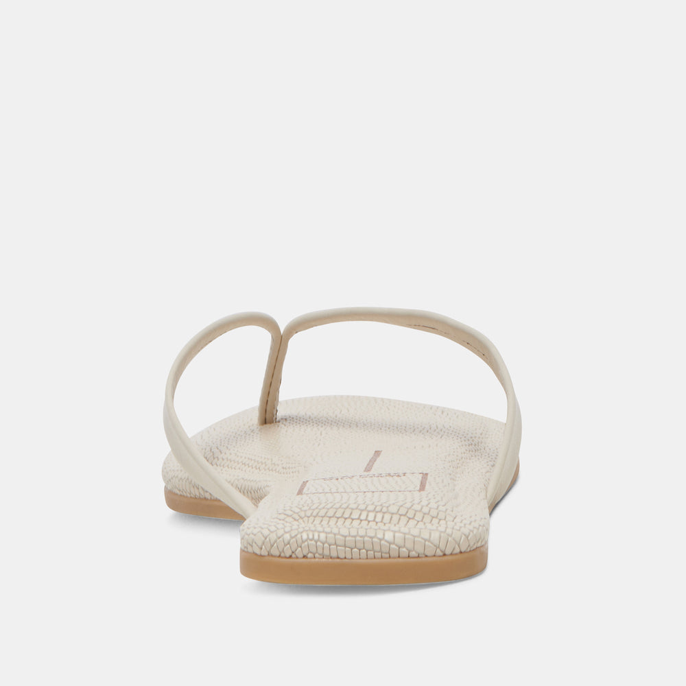 LAYNEY SANDALS IVORY LEATHER | Women Dolce Vita