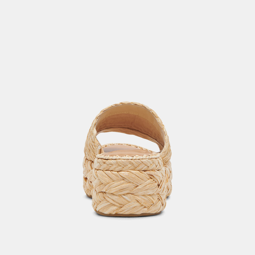 Chavi Sandals in Lt. Natural Raffia - Dolce Vita Shoes | Dolce Vita Women