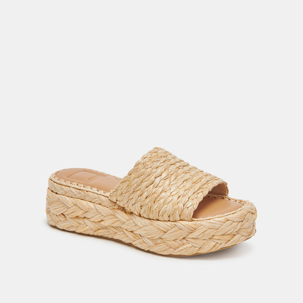 Chavi Sandals in Lt. Natural Raffia - Dolce Vita Shoes | Dolce Vita Women