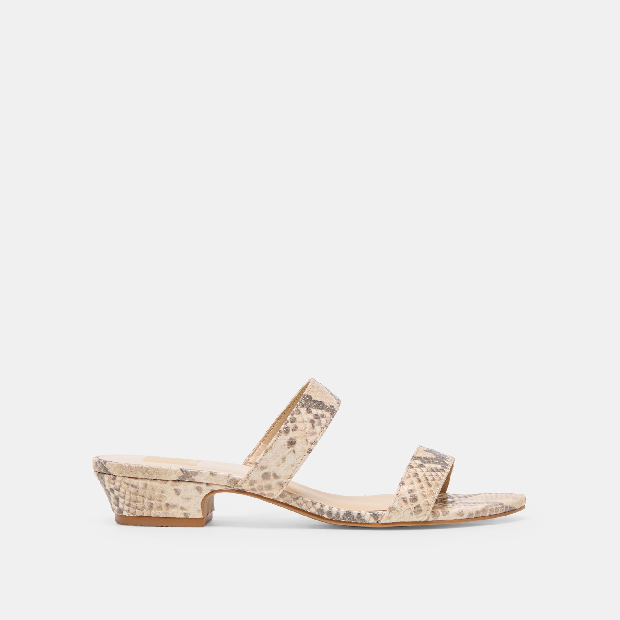 Kamile Natural Snake Embossed Leather Sandals | Dolce Vita Women