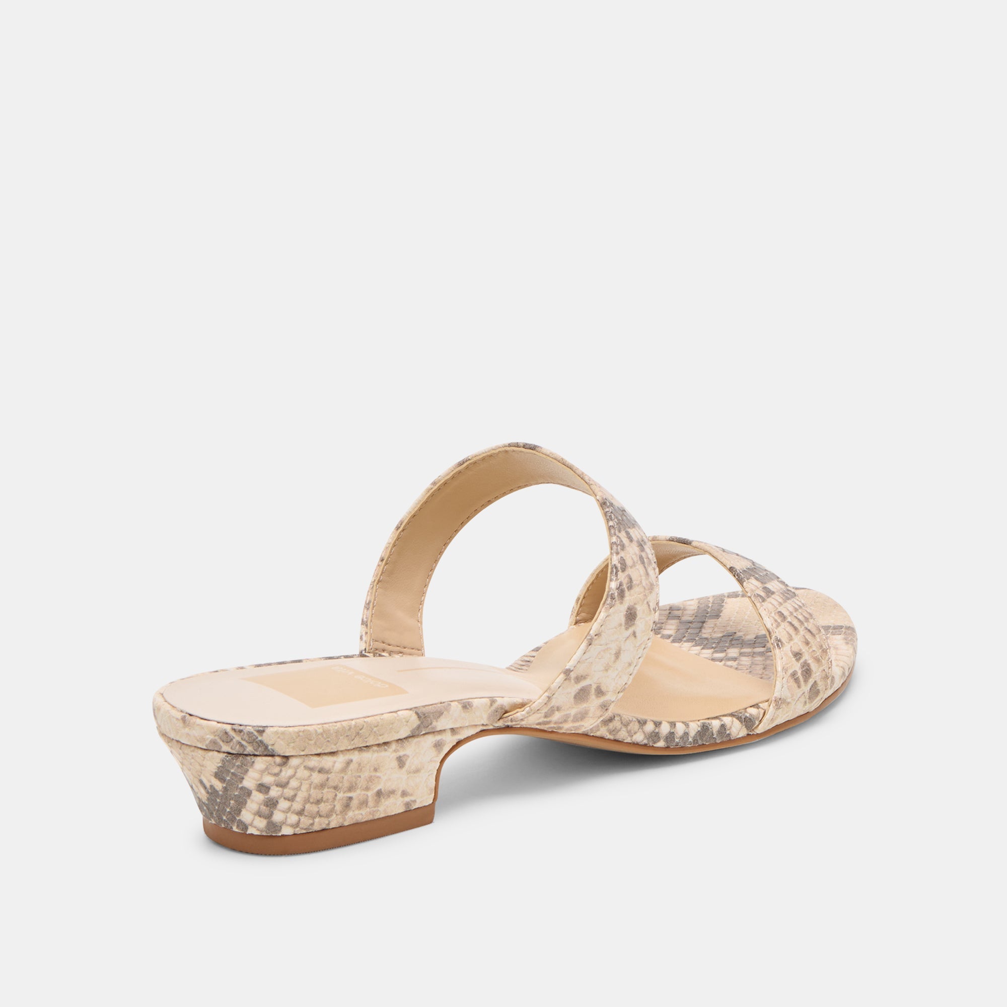 Kamile Natural Snake Embossed Leather Sandals | Dolce Vita Women