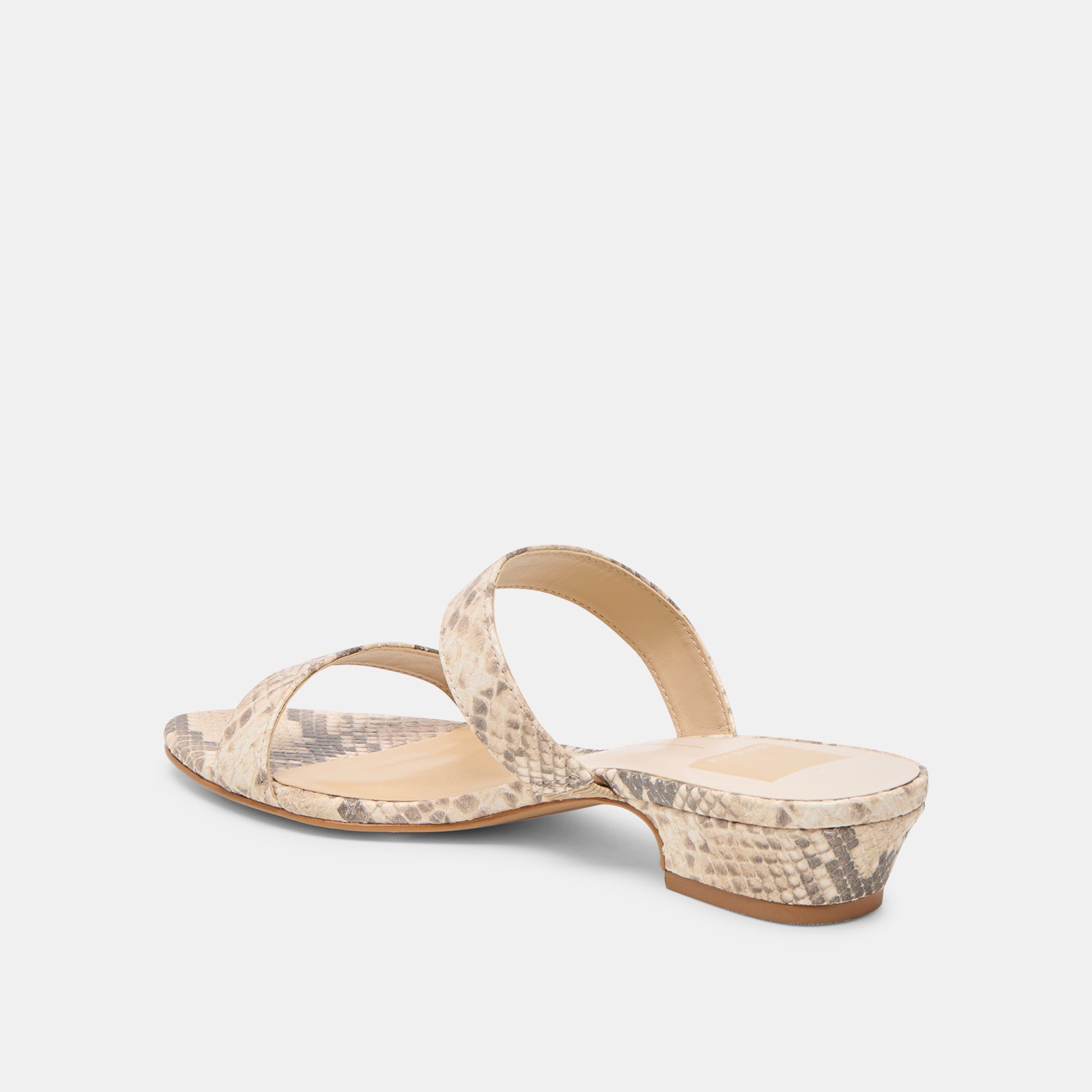 Kamile Natural Snake Embossed Leather Sandals | Dolce Vita Women