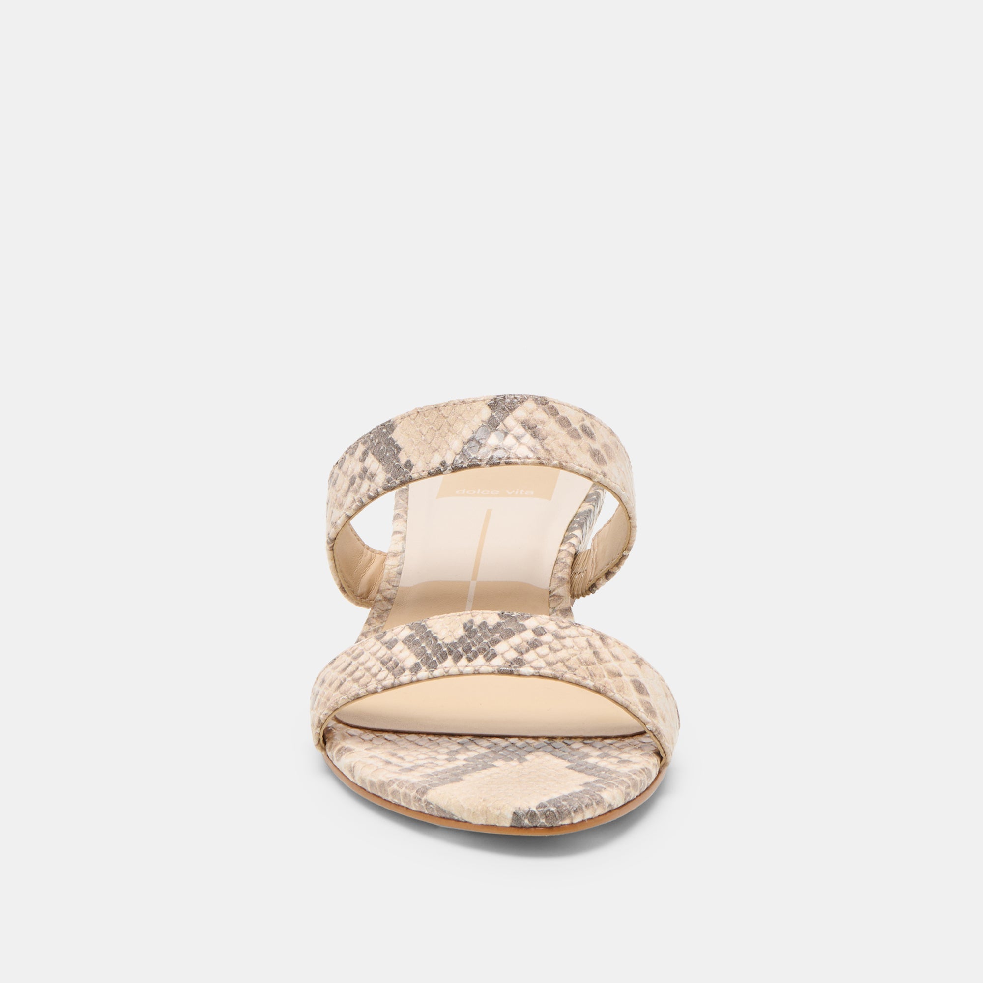 Kamile Natural Snake Embossed Leather Sandals | Dolce Vita Women
