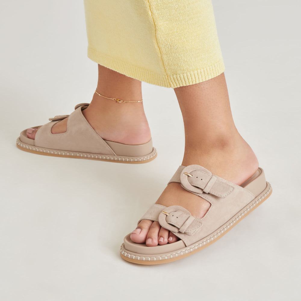 SHAUNY SANDALS DK TAUPE SUEDE | Women Dolce Vita