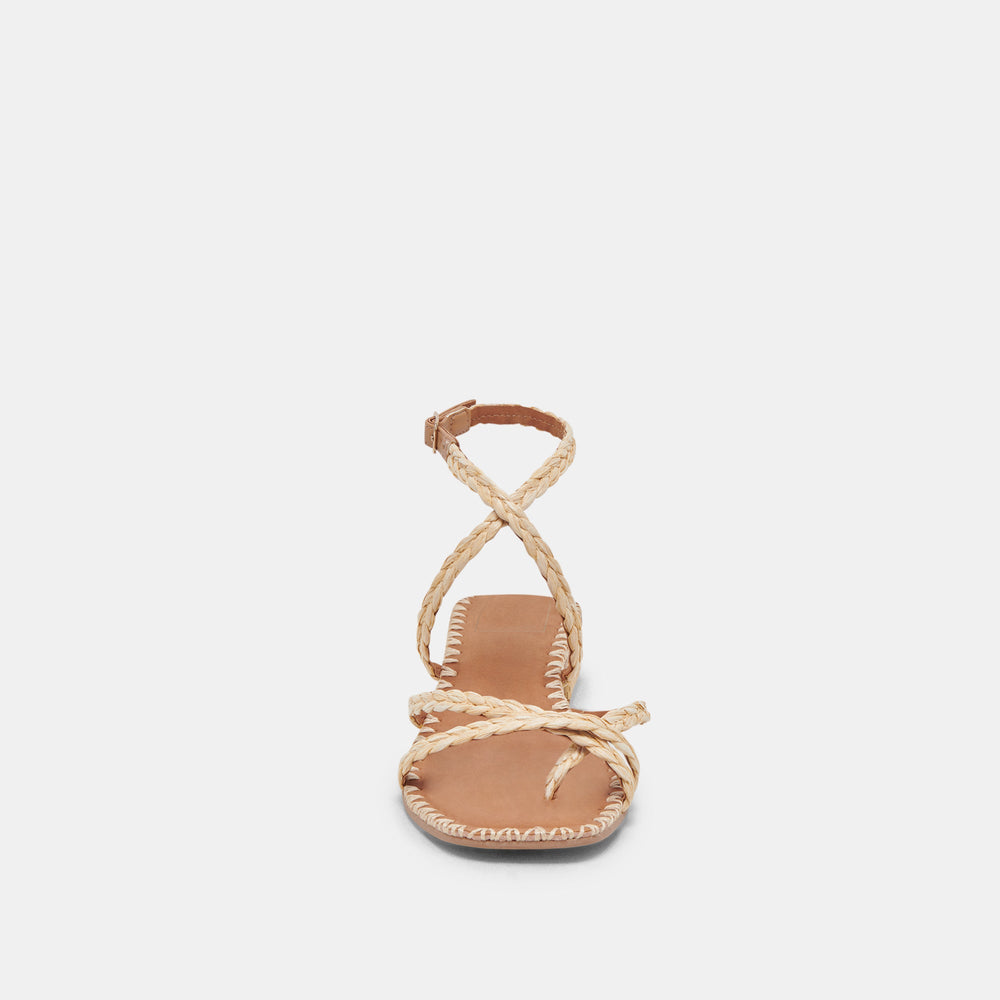 BRINN SANDALS LT NATURAL RAFFIA | Dolce Vita Women