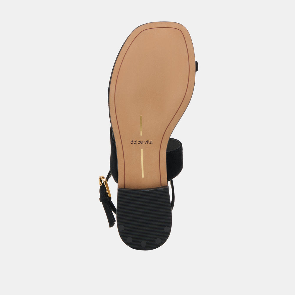 EARLA SANDALS ONYX SUEDE | Women Dolce Vita