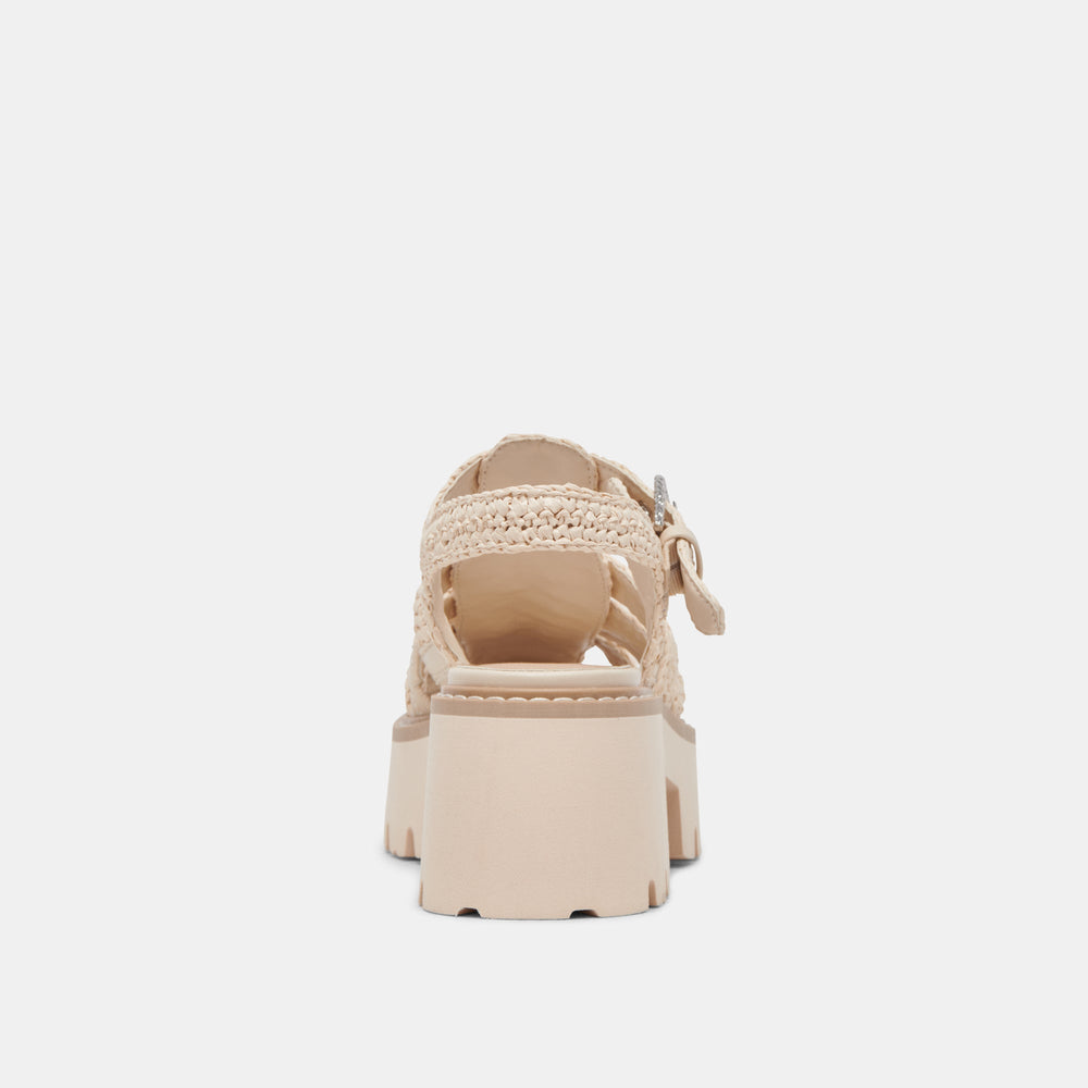 LASLY SANDALS OATMEAL KNIT | Women Dolce Vita