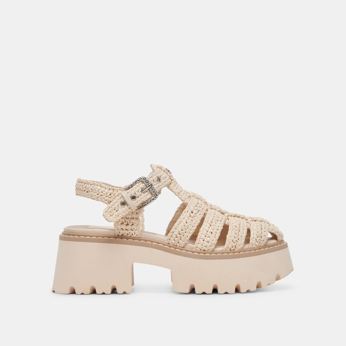 LASLY SANDALS OATMEAL KNIT | Women Dolce Vita