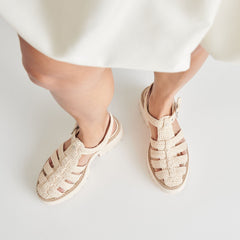 LASLY SANDALS OATMEAL KNIT | Women Dolce Vita