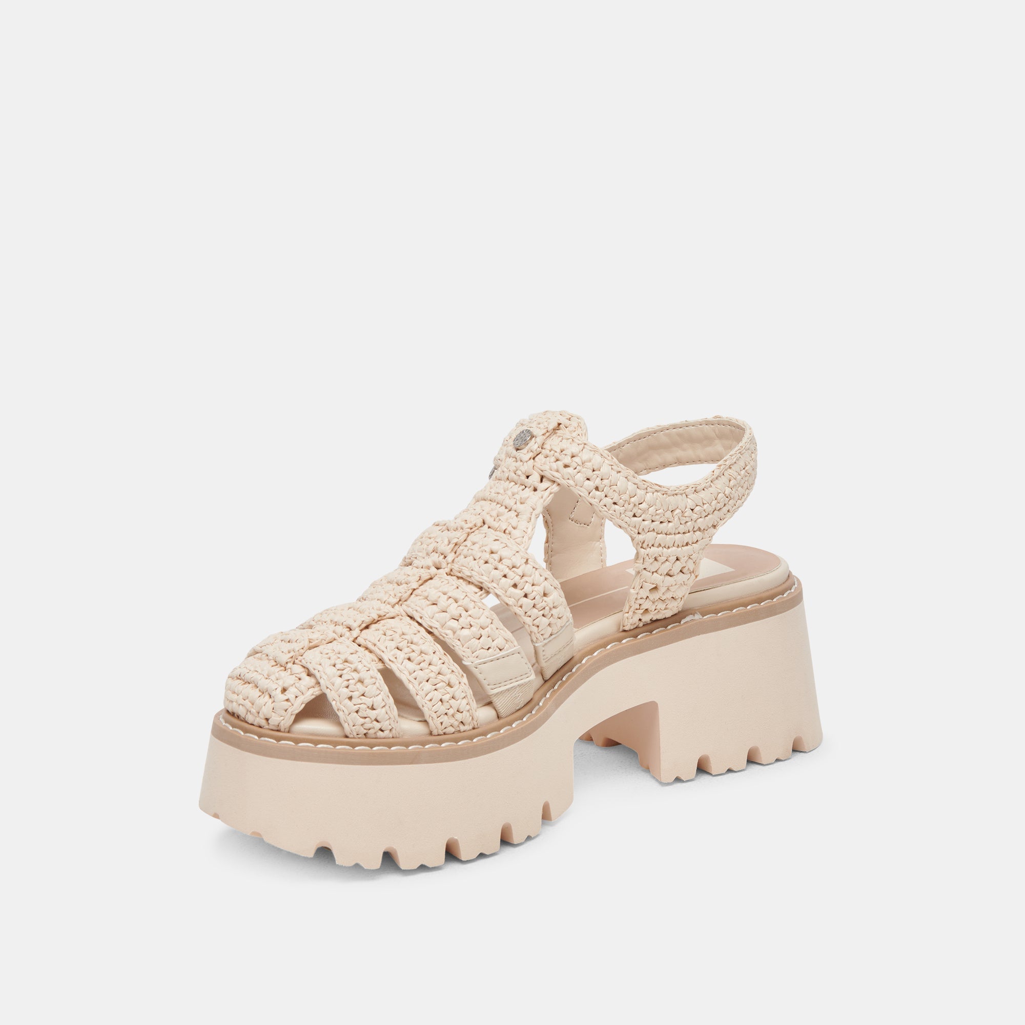 LASLY SANDALS OATMEAL KNIT | Women Dolce Vita