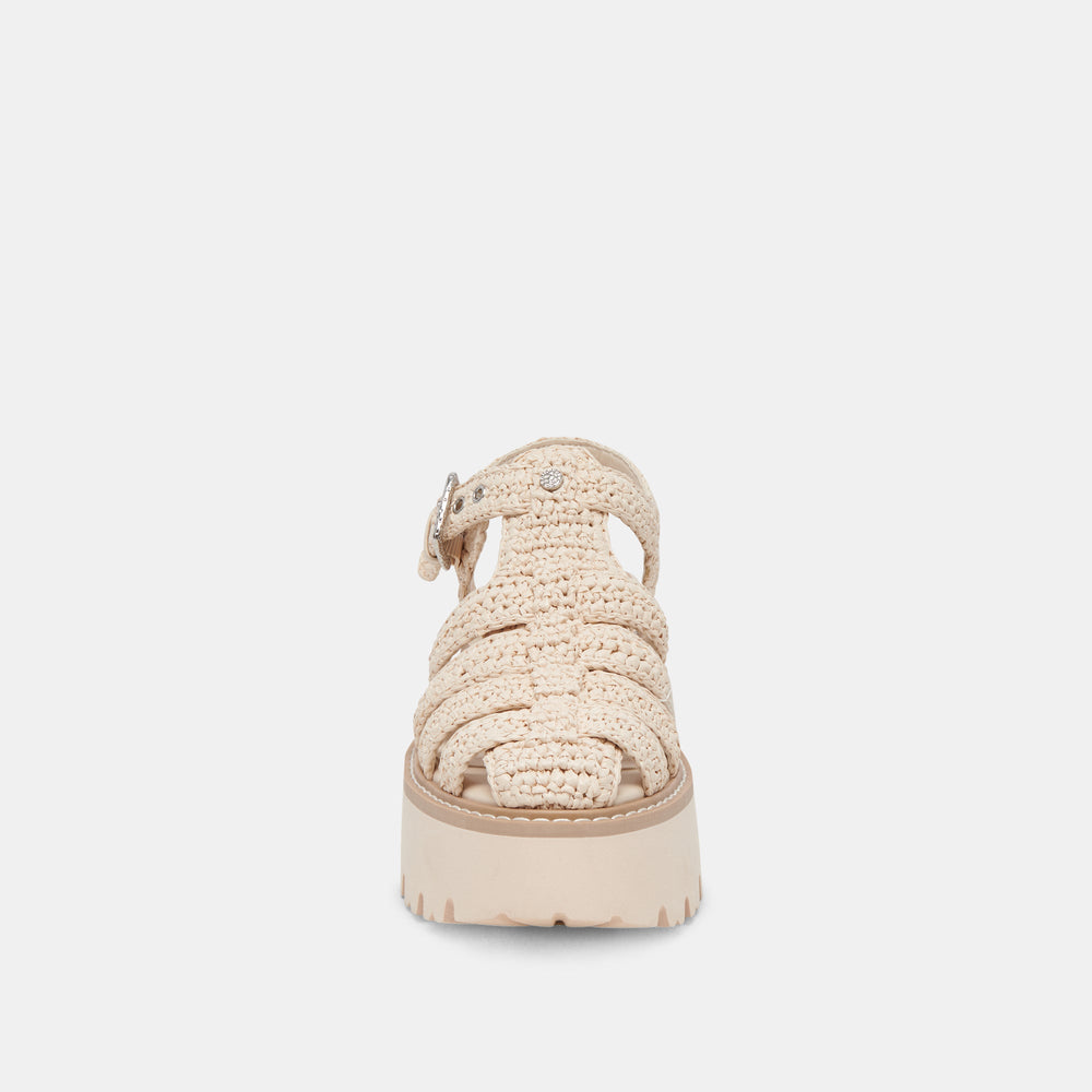 LASLY SANDALS OATMEAL KNIT | Women Dolce Vita
