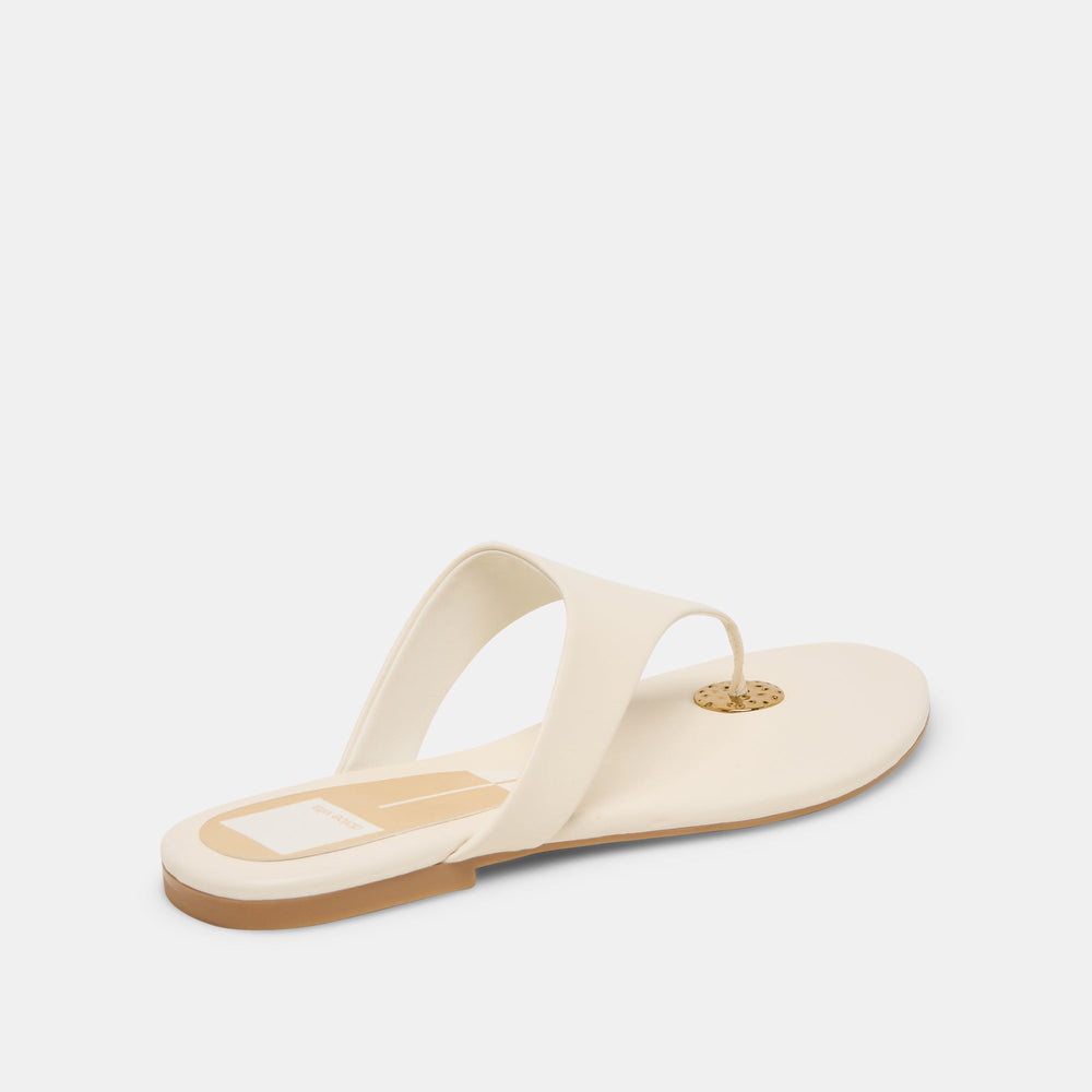 KITTLE SANDALS OFF WHITE LEATHER | Dolce Vita Women