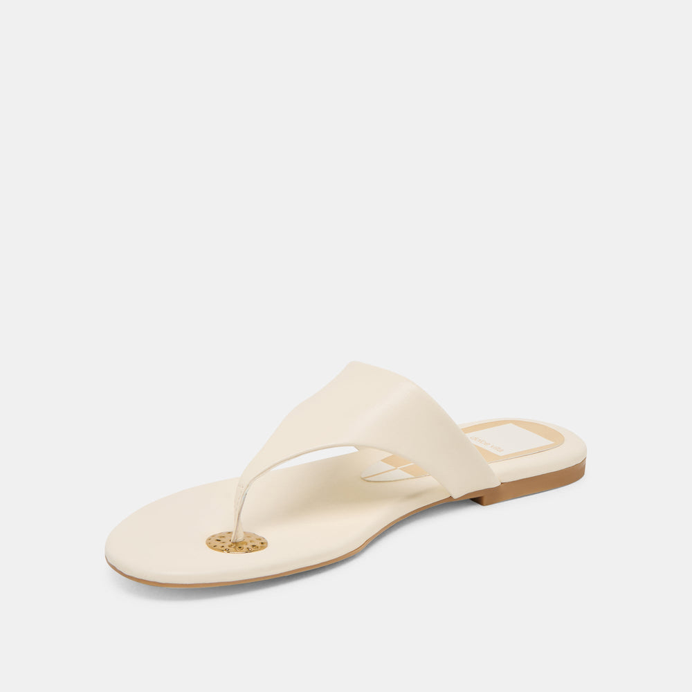 KITTLE SANDALS OFF WHITE LEATHER | Dolce Vita Women