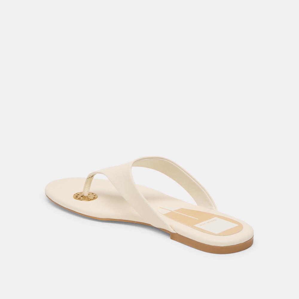KITTLE SANDALS OFF WHITE LEATHER | Dolce Vita Women
