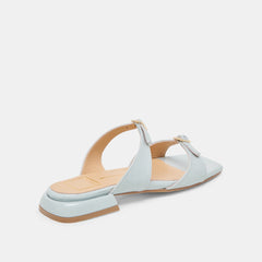 LAVERN SANDALS ICE BLUE CRINKLE PATENT | Women Dolce Vita