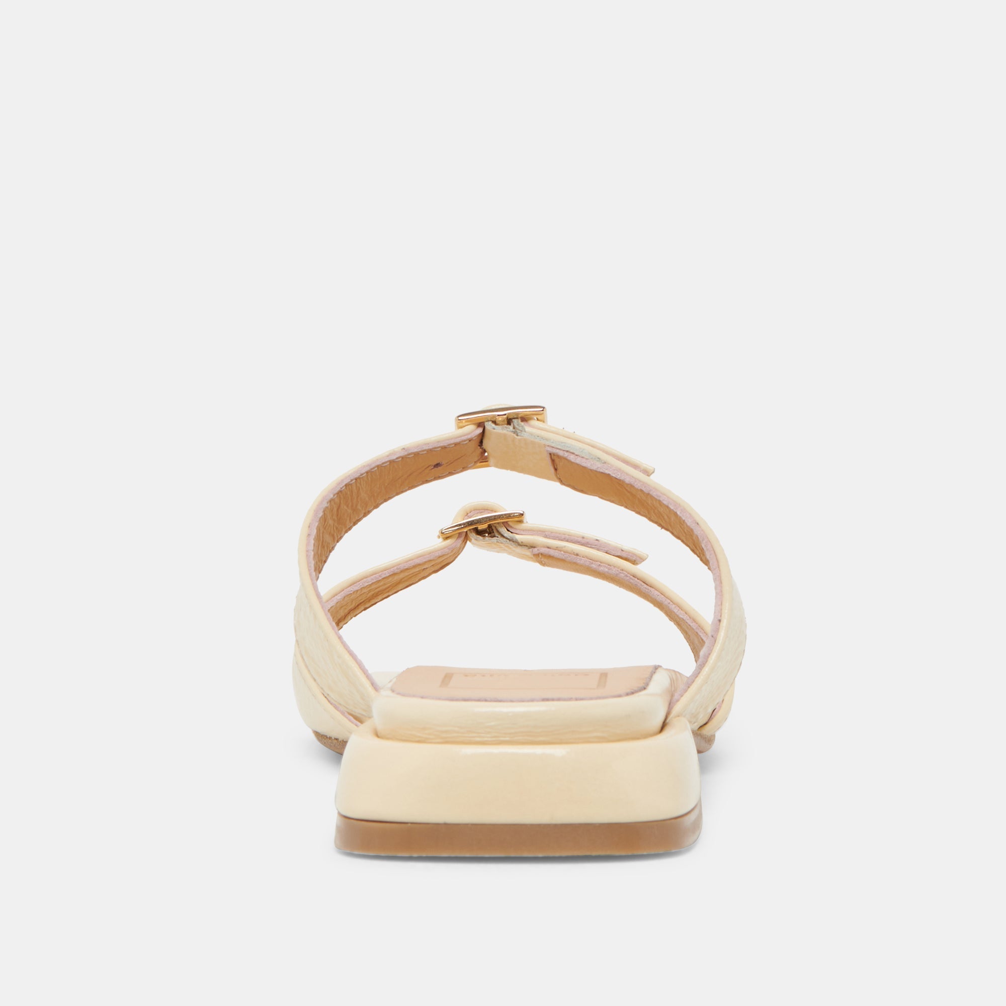 LAVERN SANDALS LIGHT YELLOW CRINKLE PATENT | Women Dolce Vita