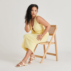 LAVERN SANDALS LIGHT YELLOW CRINKLE PATENT | Women Dolce Vita