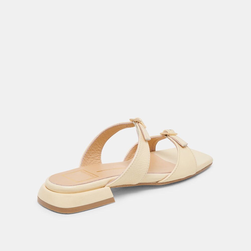 LAVERN SANDALS LIGHT YELLOW CRINKLE PATENT | Women Dolce Vita