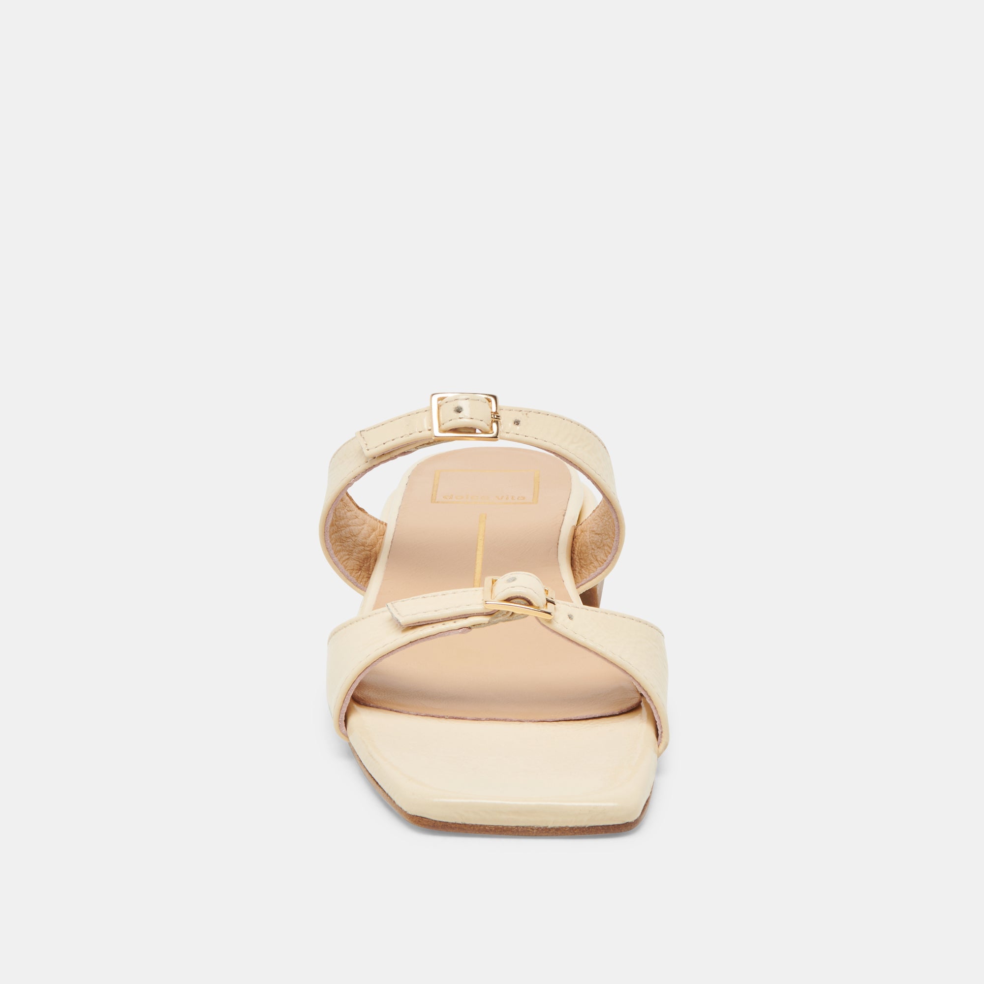 LAVERN SANDALS LIGHT YELLOW CRINKLE PATENT | Women Dolce Vita