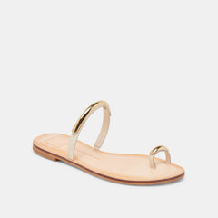 WINK WIDE SANDALS BONE LEATHER | Dolce Vita Women