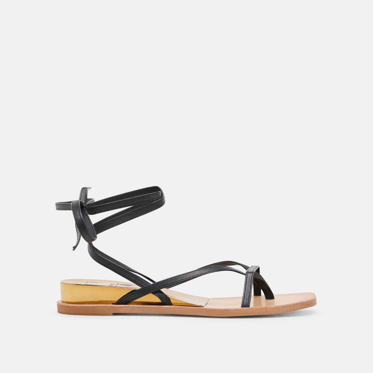 RUDIE SANDALS BLACK LEATHER | Women Dolce Vita