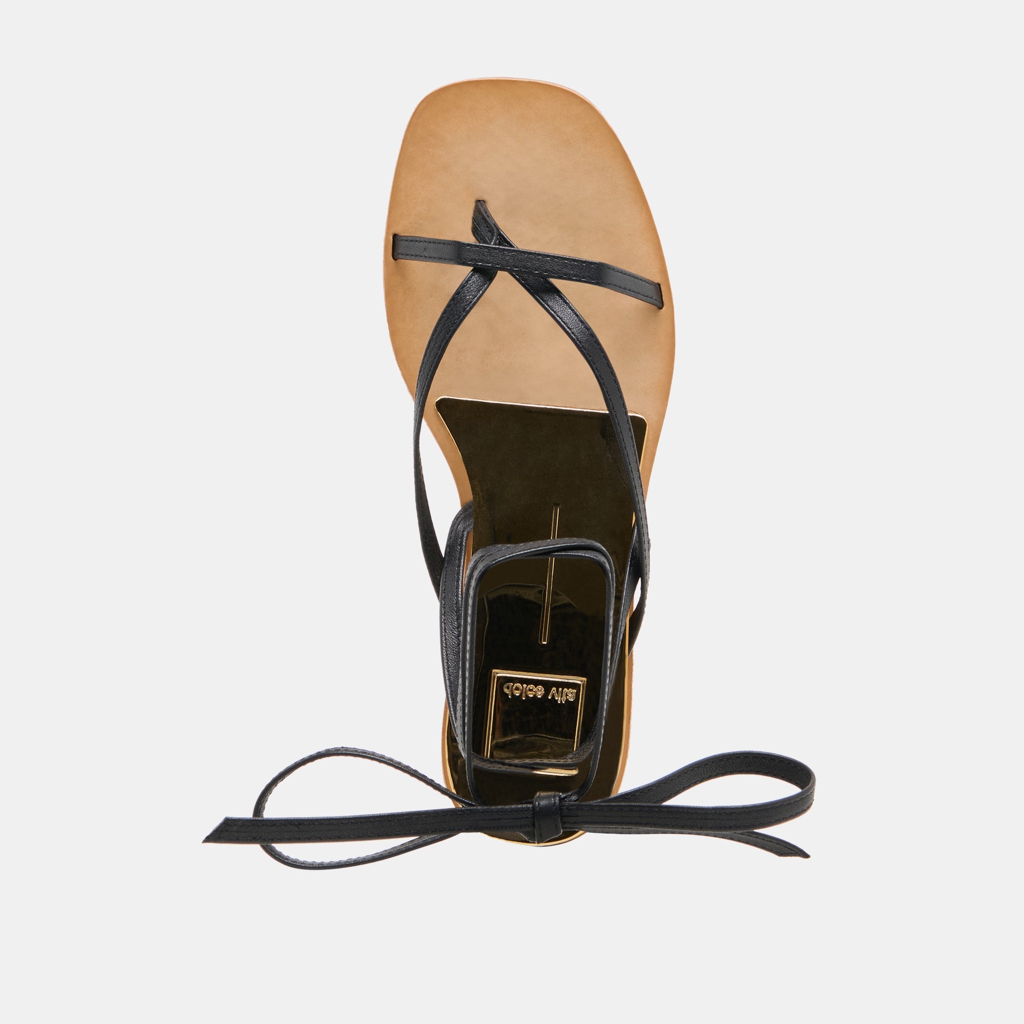 RUDIE SANDALS BLACK LEATHER | Women Dolce Vita