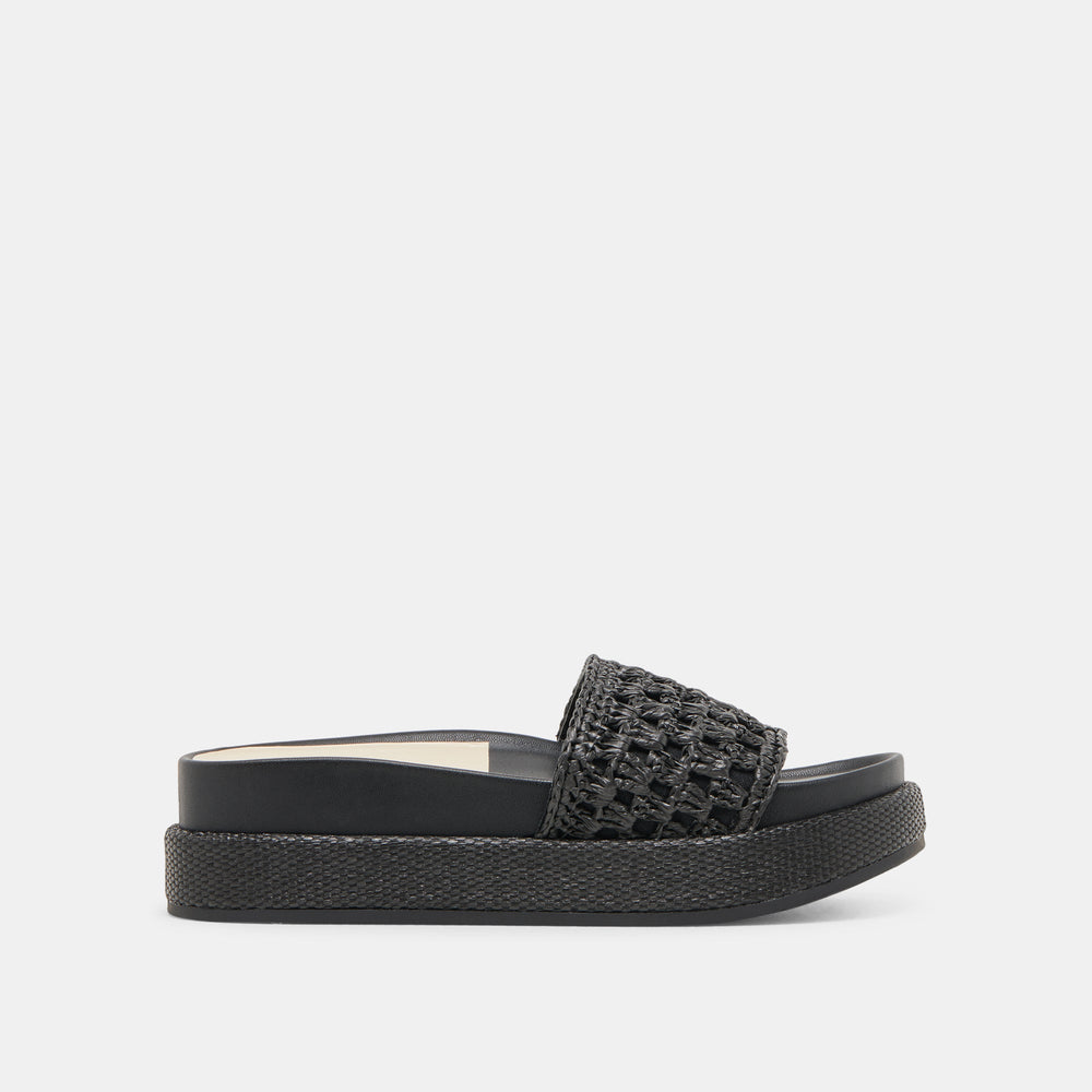 SIDONA SANDALS ONYX RAFFIA | Dolce Vita Women