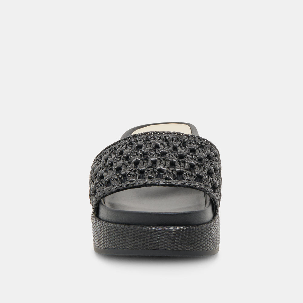 SIDONA SANDALS ONYX RAFFIA | Dolce Vita Women