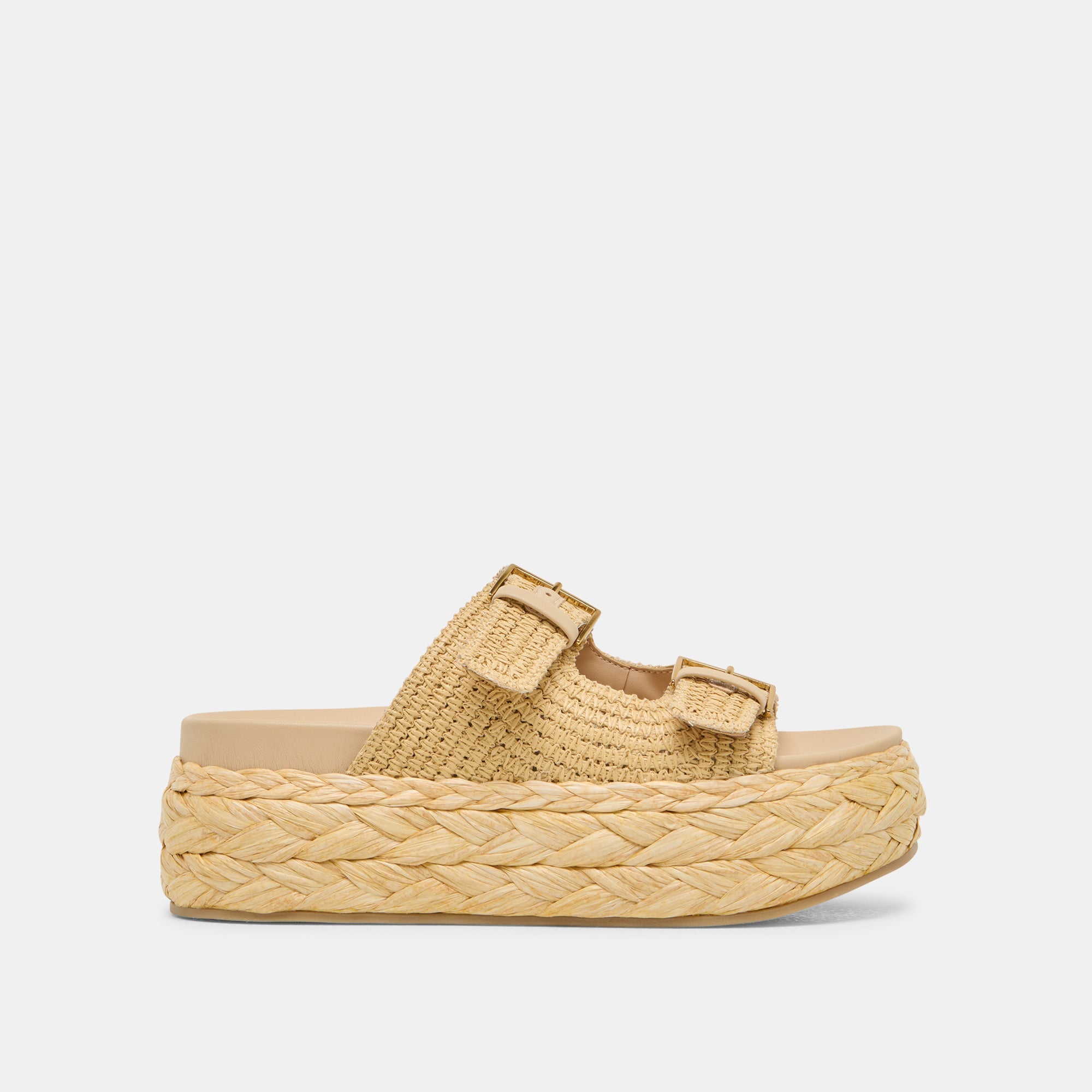 Falyn Lt Natural Woven Raffia Sandals | Women Dolce Vita