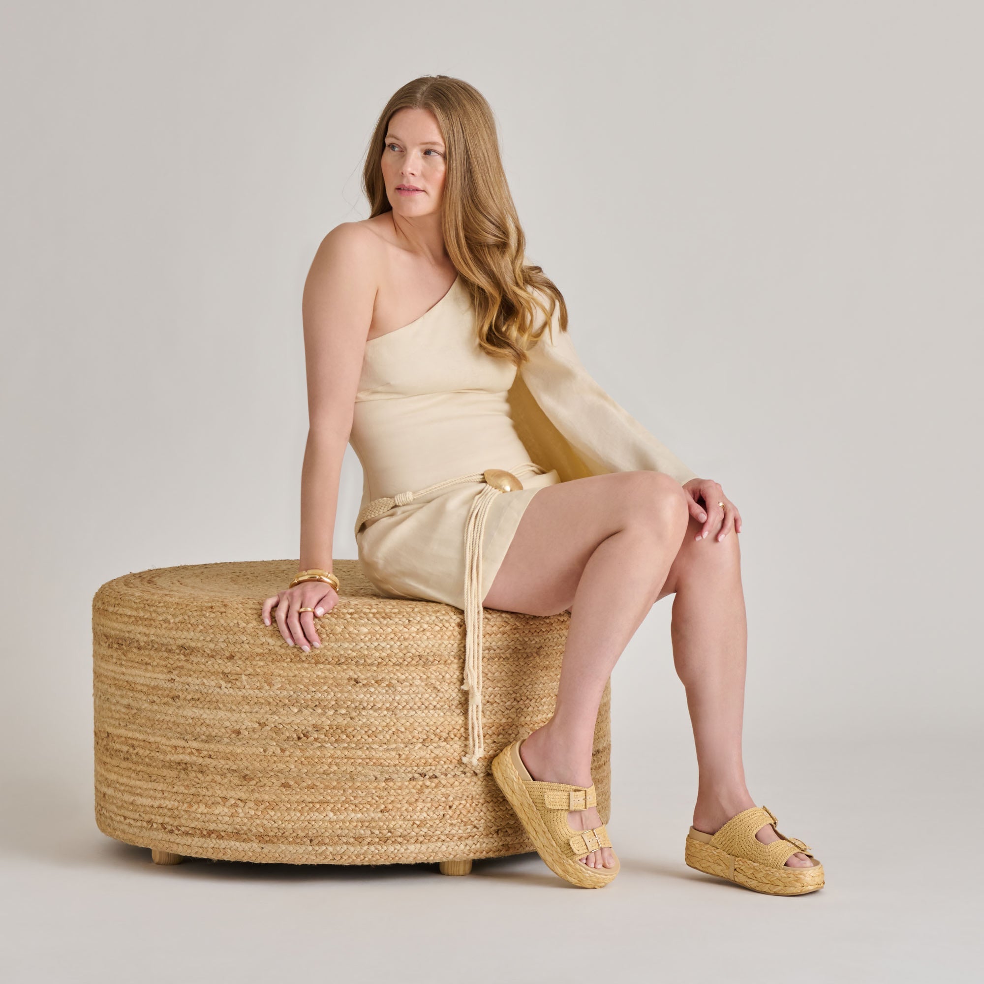 Falyn Lt Natural Woven Raffia Sandals | Women Dolce Vita