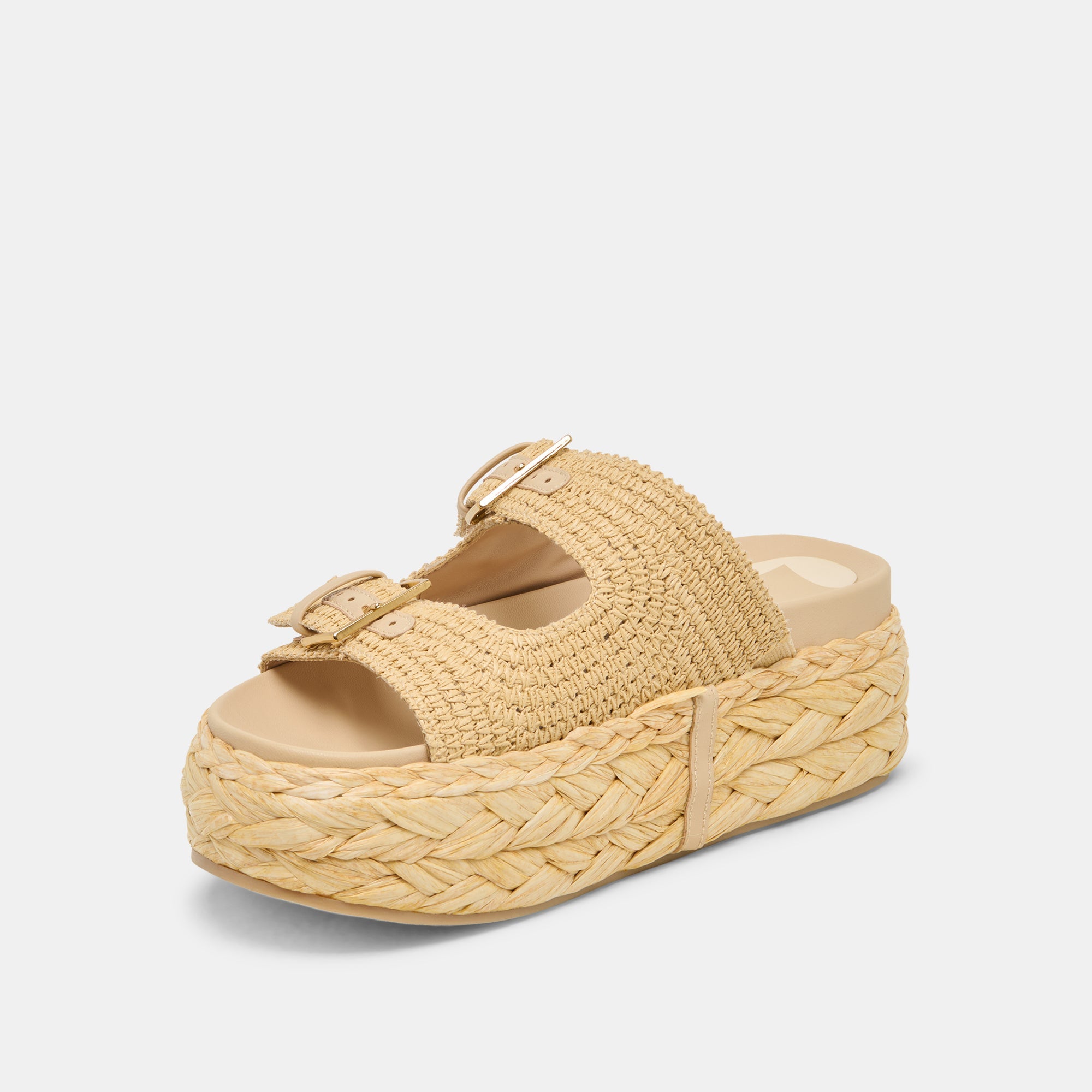 Falyn Lt Natural Woven Raffia Sandals | Women Dolce Vita