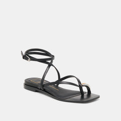 Tyrice Black Leather Sandals | Dolce Vita Women