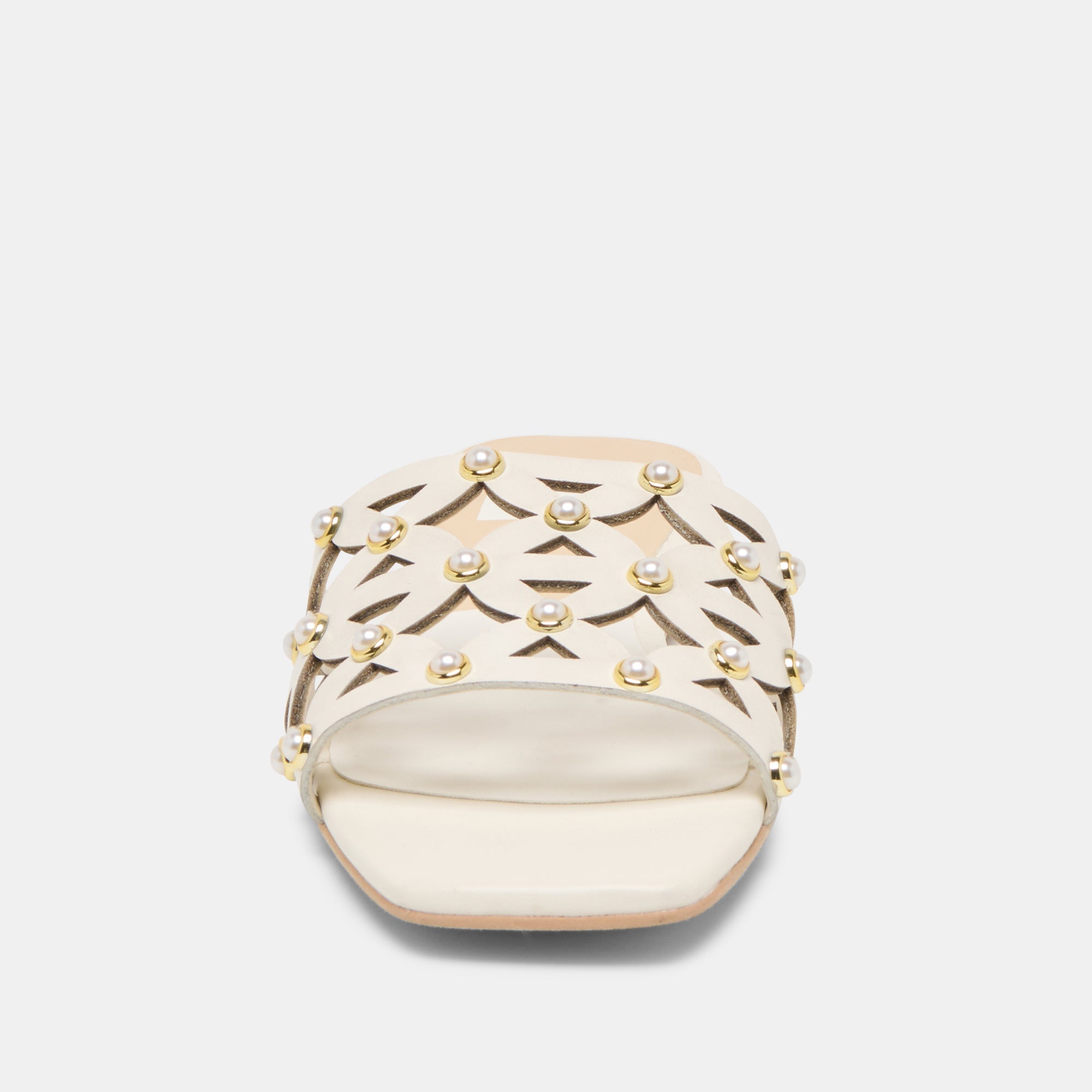 Berrit White Leather Sandals | Women Dolce Vita