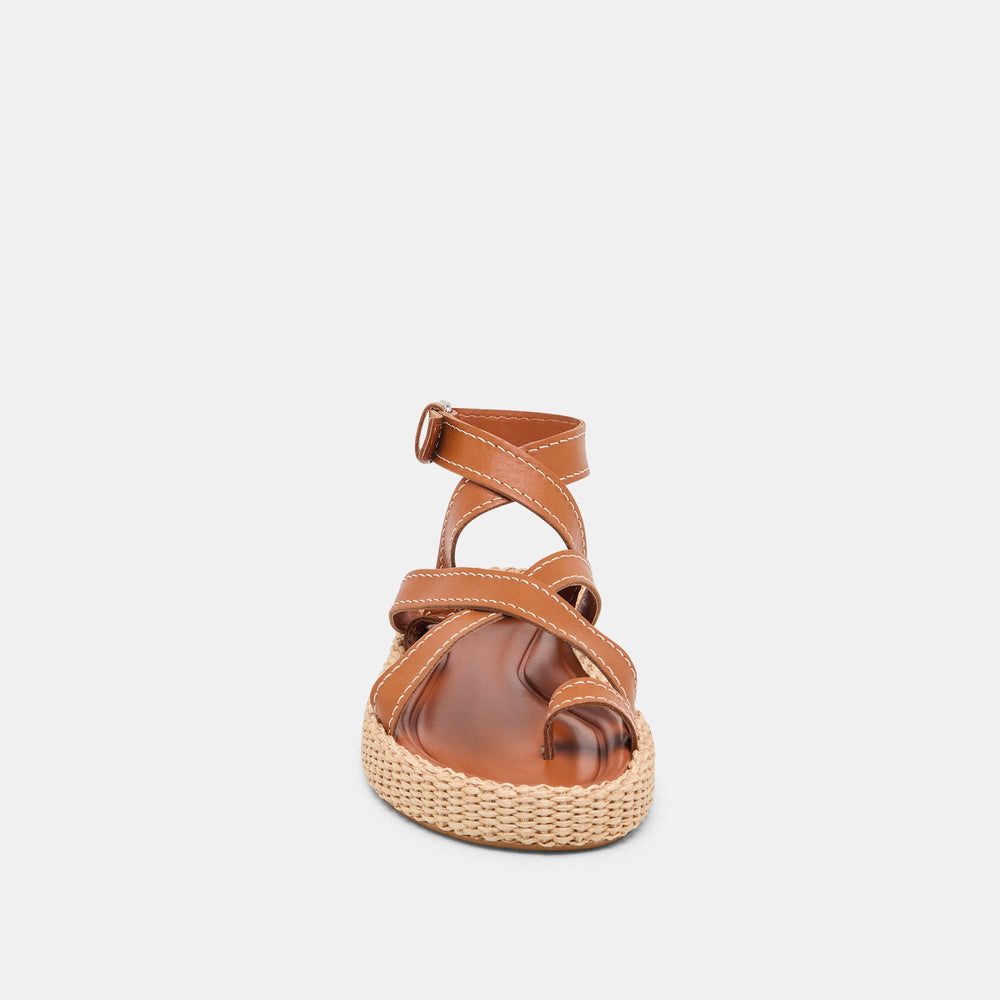 ROXIE SANDALS BROWN LEATHER | Women Dolce Vita