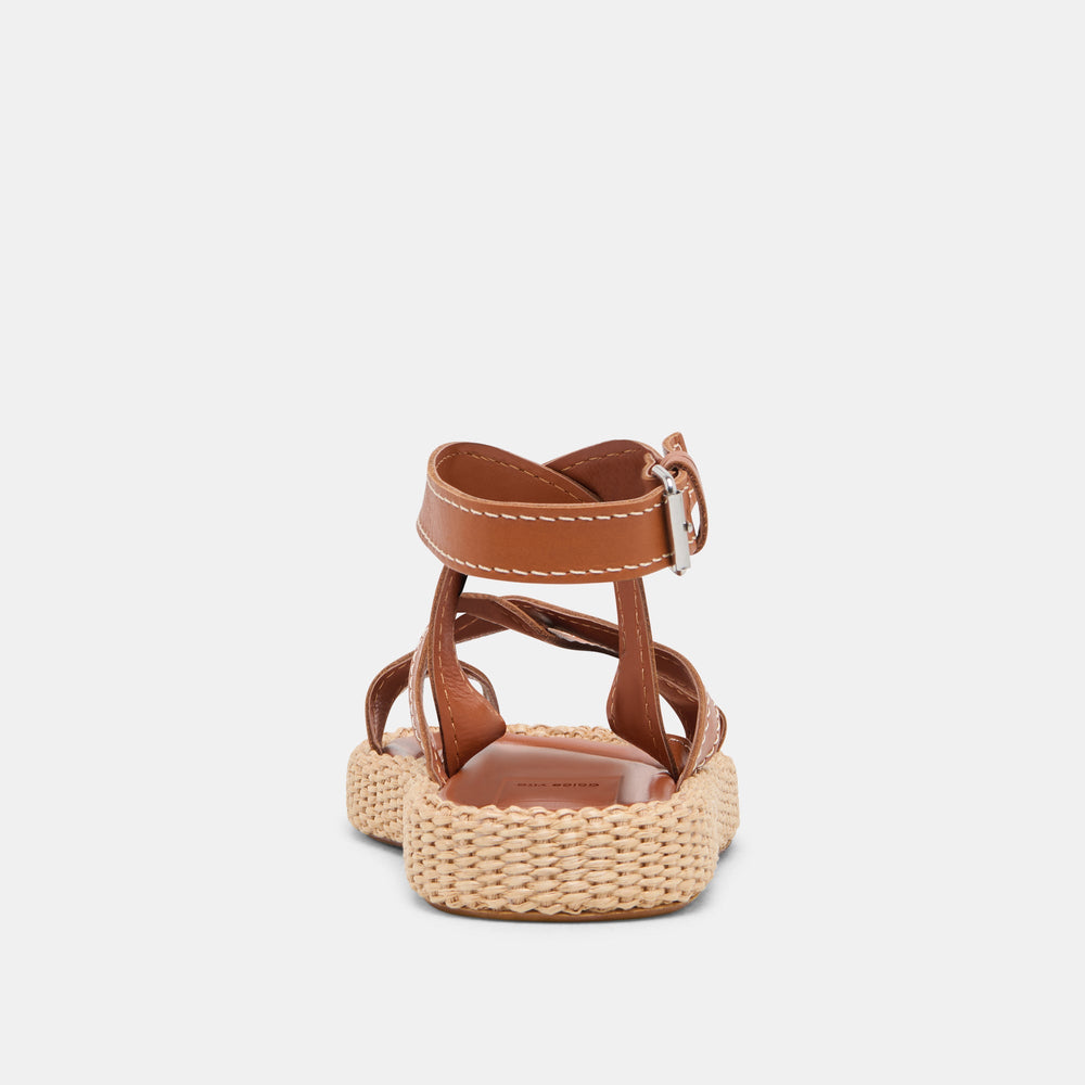 ROXIE SANDALS BROWN LEATHER | Women Dolce Vita