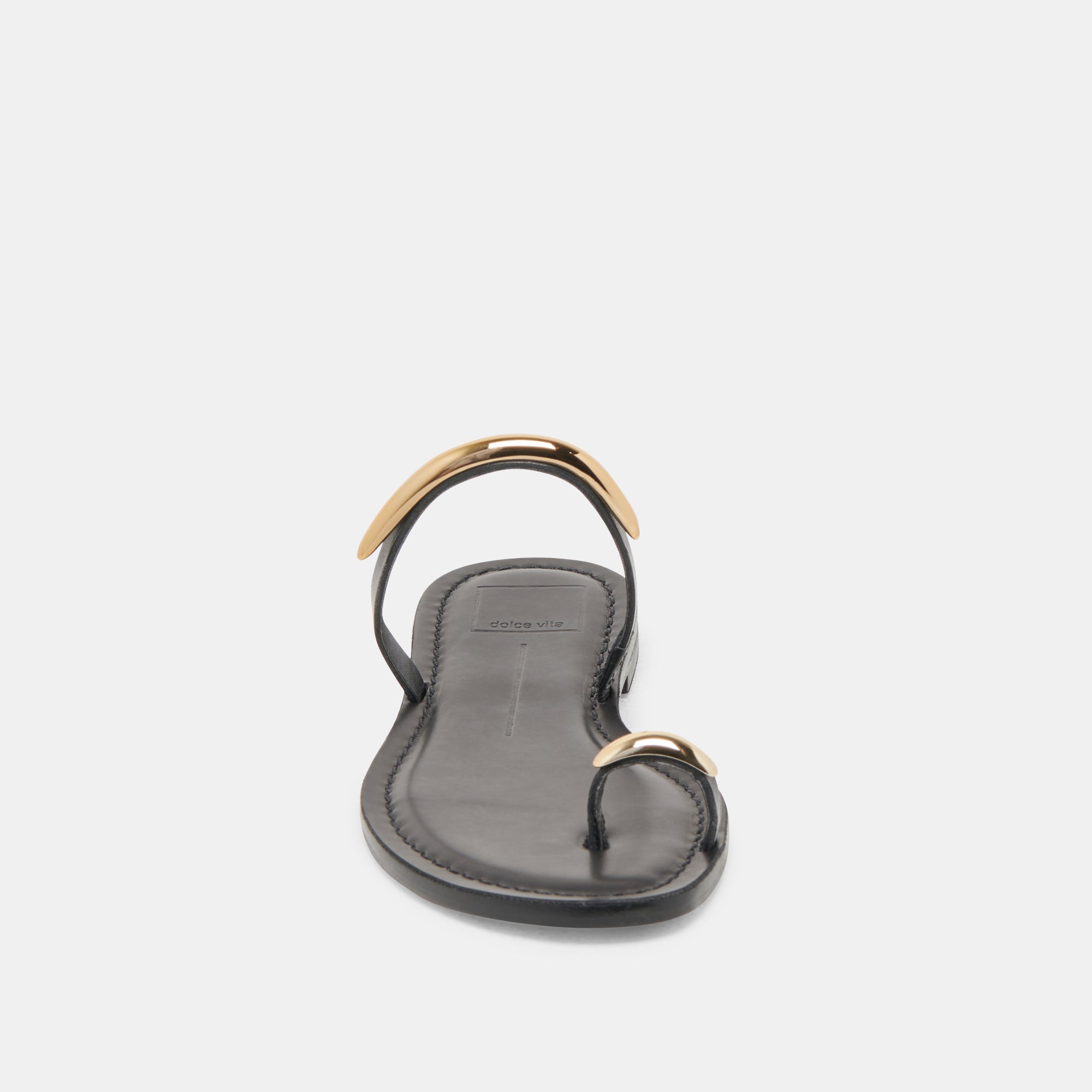WINK WIDE SANDALS BLACK LEATHER | Dolce Vita Women