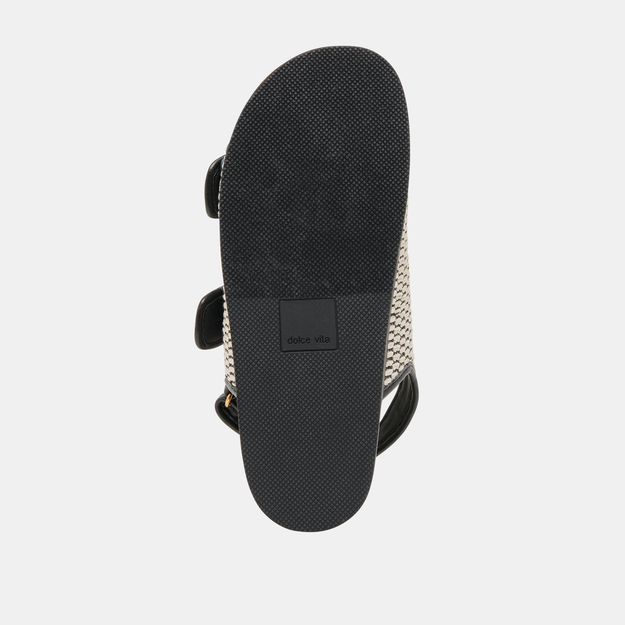 STARLA SANDALS BLACK NATURAL RAFFIA | Dolce Vita Women