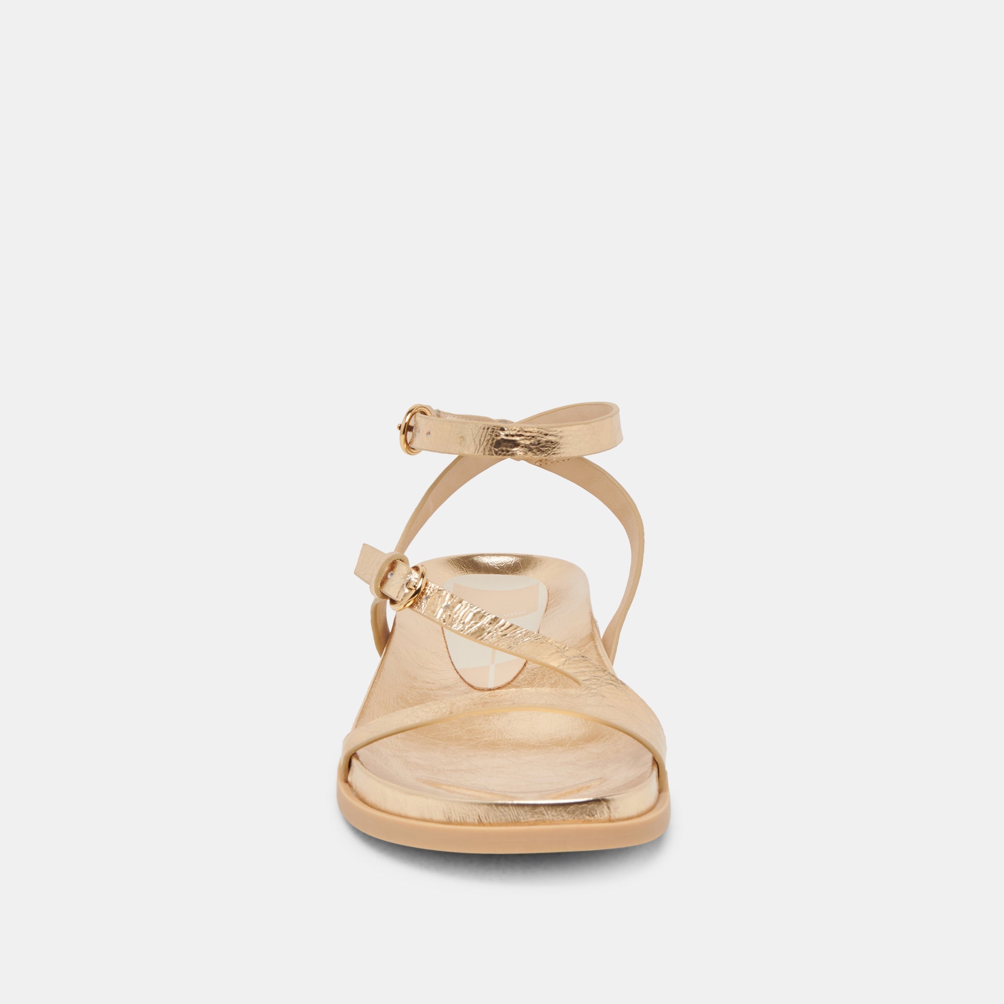 DARLIS SANDALS GOLD DISTRESSED LEATHER | Women Dolce Vita