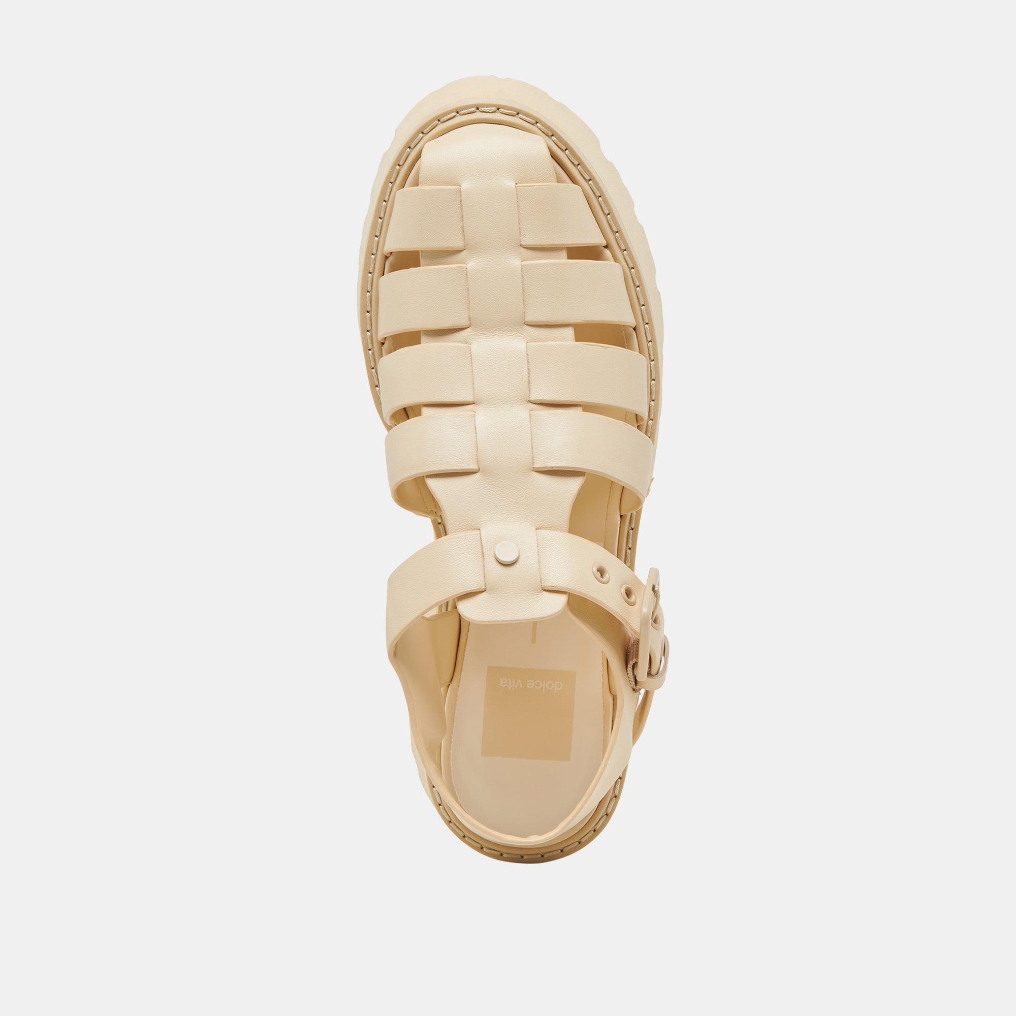 LASLY TONAL SANDALS LIGHT YELLOW LEATHER | Women Dolce Vita