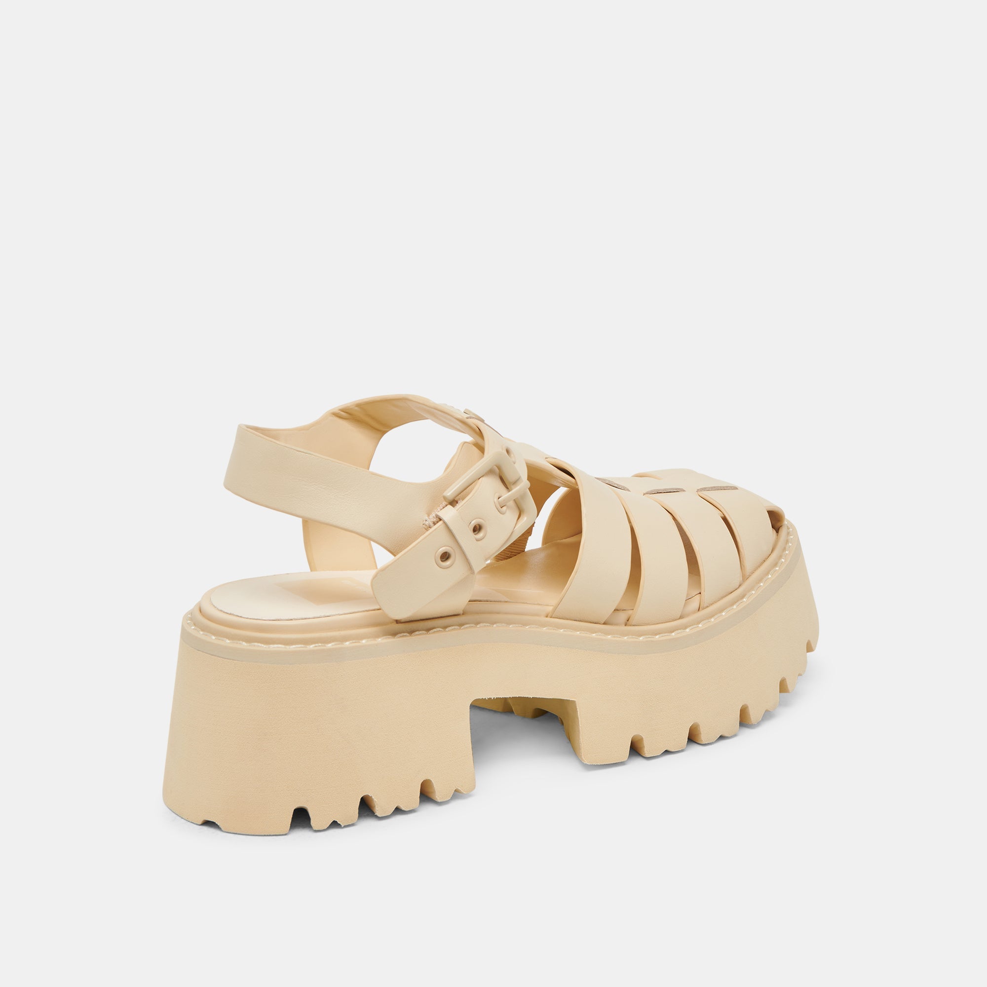 LASLY TONAL SANDALS LIGHT YELLOW LEATHER | Women Dolce Vita